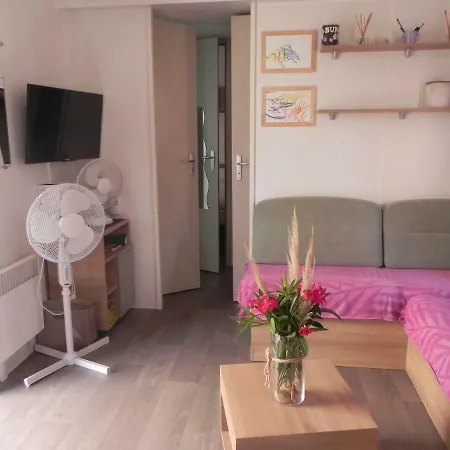 Mobil Home Dans Camping Lattes Exterior photo